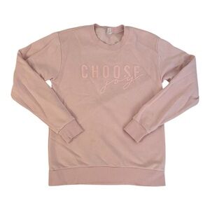 Choose Joy Pink Crewneck Sweatshirt